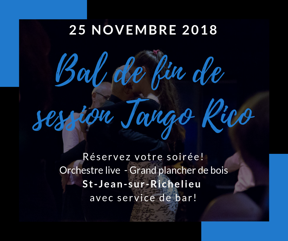 Événements et soirées de tango argentin à Montréal Tango Rico